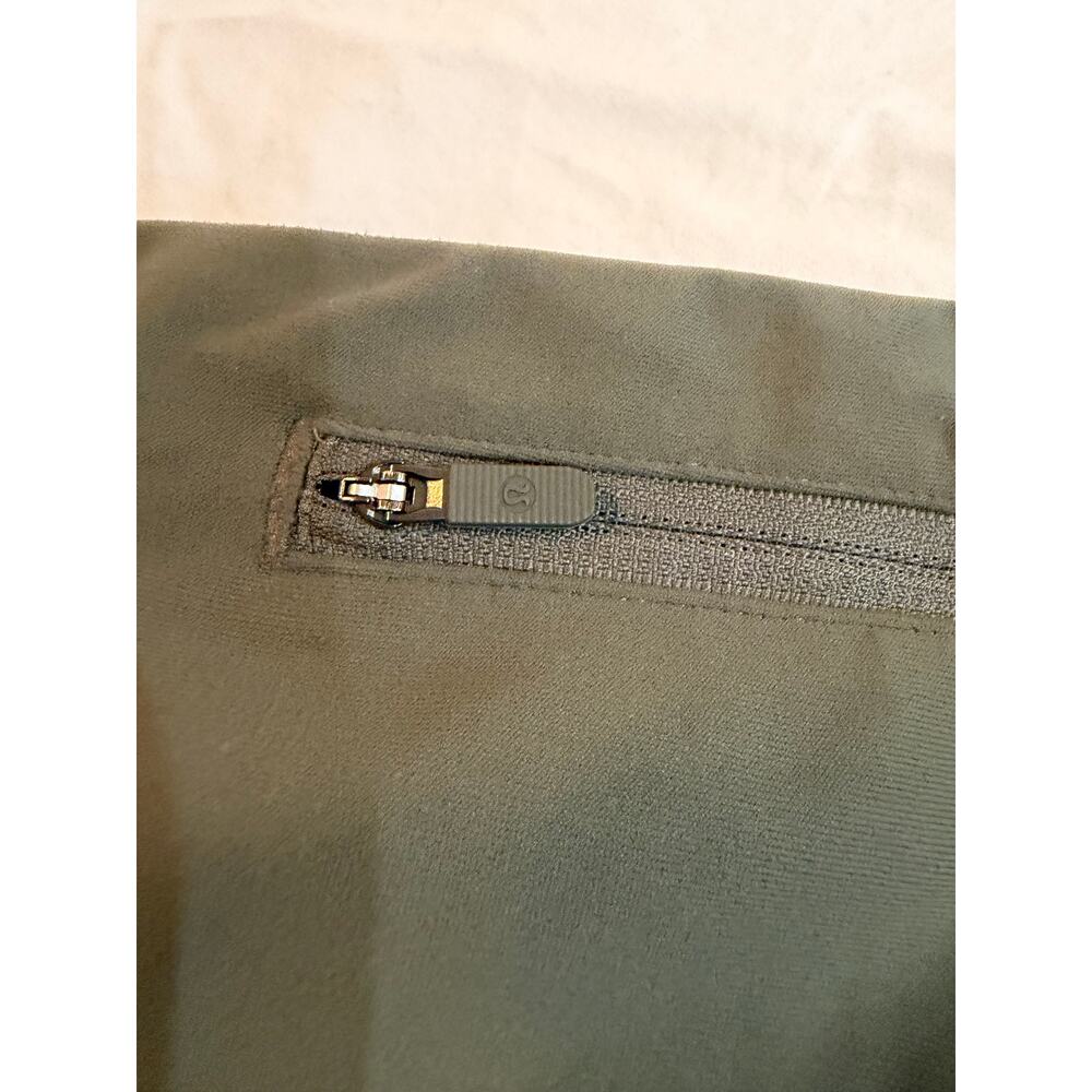 Lululemon Olive Green In Focus Run Tight, SenseKnit Leggings Size 4 - Picture 2 of 4